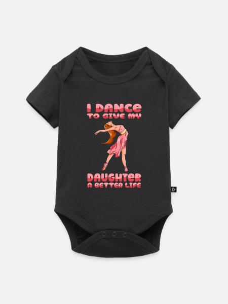 Mom Mutter Mutter Tanz Mutter - Baby Premium Kurzarmbody - Schwarz