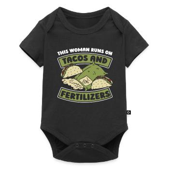 Hobby Gardener Garden Funny Garden Tacos - Baby Premium short-sleeve bodysuit - black - Front