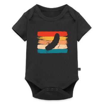 Concombre cornichon Kukumer rétro cadeau - Body à manches courtes Premium Bébé - noir - Devant