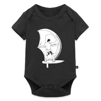 Wing Surf Wing Foil - Body à manches courtes Premium Bébé - noir - Devant