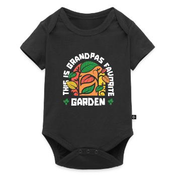 Hobby gardener garden garden grandpa - Baby Premium short-sleeve bodysuit - black - Front