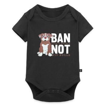 Pitbull Pitbull Ban - Baby Premium short-sleeve bodysuit - black - Front