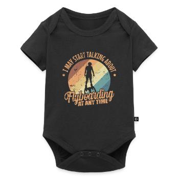 Parler de Flyboard à tout moment - Body à manches courtes Premium Bébé - noir - Devant
