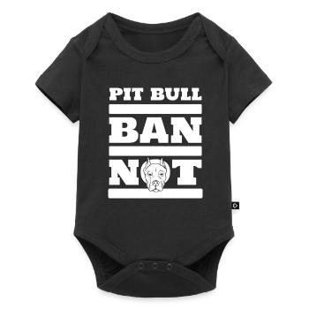 Pitbull Cool Pitbull Ban - Baby Premium short-sleeve bodysuit - black - Front