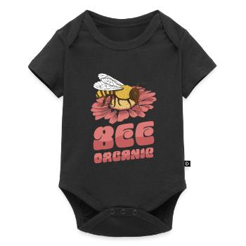 Hobby gardener garden cute garden bees - Baby Premium short-sleeve bodysuit - black - Front