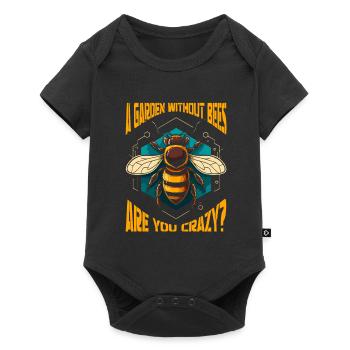 Jardinier amateur jardin abeilles de jardin - Body à manches courtes Premium Bébé - noir - Devant