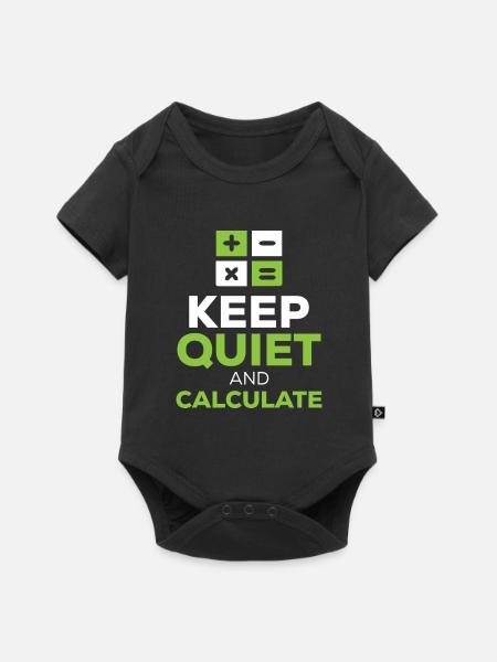 Physik Phyiker Taschenrechner Quantenphysik - Baby Premium Kurzarmbody - Schwarz