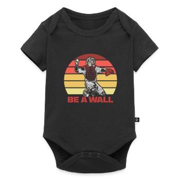 Softball Cool - Body à manches courtes Premium Bébé - noir - Devant