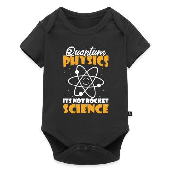 Physik Phyiker Humor Quantenphysik - Baby Premium Kurzarmbody - Schwarz - Vorne