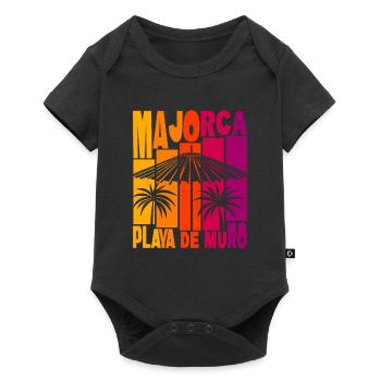 Mallorca Playa De Muro - Baby Premium Kurzarmbody - Schwarz - Vorne