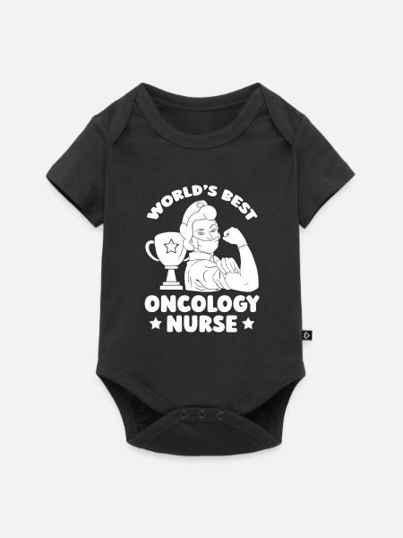Krankenschwester Onkologische Krankenschwester - Baby Premium Kurzarmbody - Schwarz
