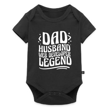 Web Developer Web Developer - Baby Premium short-sleeve bodysuit - black - Front