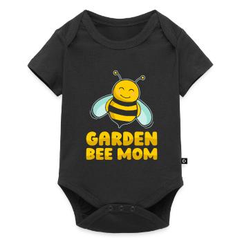 Amateur gardener garden mother garden bees - Baby Premium short-sleeve bodysuit - black - Front