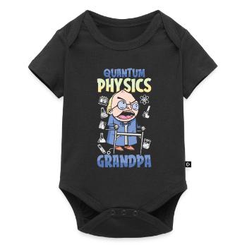 Physics Phyker Grandpa Quantum Physics - Baby Premium short-sleeve bodysuit - black - Front