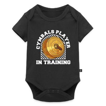 Fan train marching band cymbal - Baby Premium short-sleeve bodysuit - black - Front