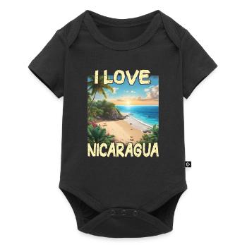 I Love Nicaragua - Baby Premium short-sleeve bodysuit - black - Front