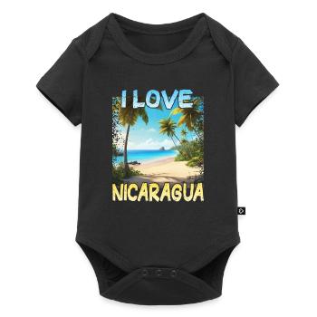 I Love Nicaragua - Baby Premium short-sleeve bodysuit - black - Front