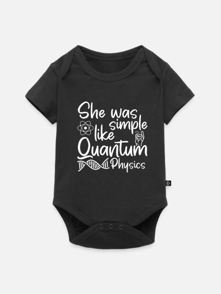 Physik Phyiker Witzig Quantenphysik - Baby Premium Kurzarmbody - Schwarz