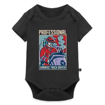 Truck Driver Trucker Truck Driver Professional - Baby Premium short-sleeve bodysuit - black - Front