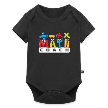 Professeur de mathématiques Professeur de mathématiques Tuteur de mathématiques - Body à manches courtes Premium Bébé - noir - Devant