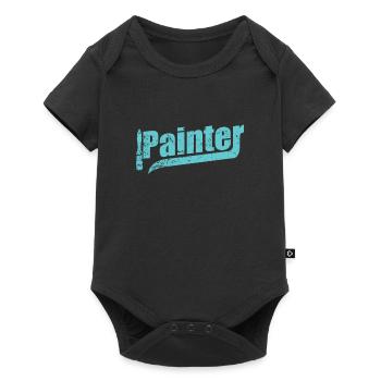 Peintre Profession de peintre - Body à manches courtes Premium Bébé - noir - Devant