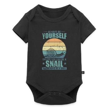 Be a Snail if you can Snail Shell Animal - Baby Premium short-sleeve bodysuit - black - Front