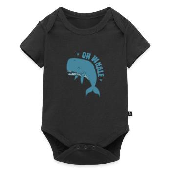 Oh Whale Sperm Whale in the Water - Baby Premium short-sleeve bodysuit - black - Front