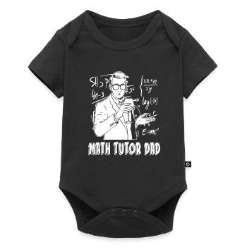 Math Teacher Math Teacher Dad - Baby Premium short-sleeve bodysuit - black - Front