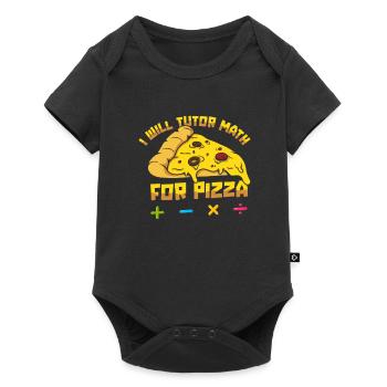 Math Teacher Math Teacher Pizza - Baby Premium short-sleeve bodysuit - black - Front
