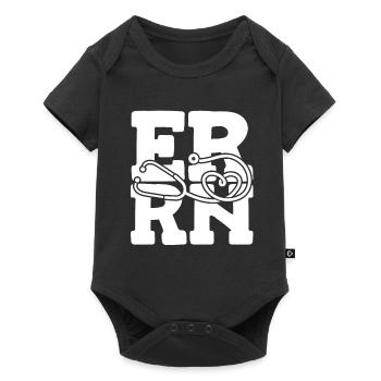 Infirmière Infirmière d’urgence He Rn - Body à manches courtes Premium Bébé - noir - Devant