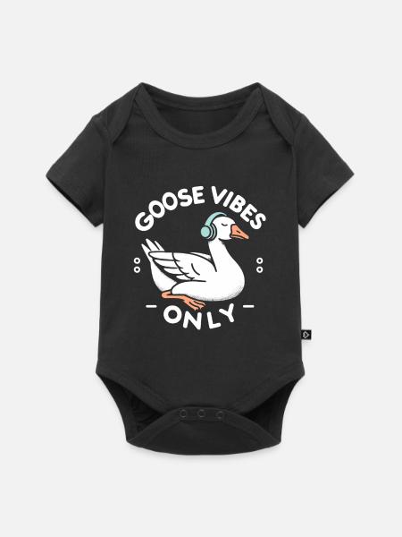 Just Goose Vibes - Music Meme - Baby Premium short-sleeve bodysuit - black