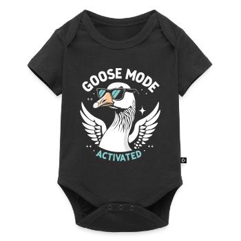 Mode Oies activé - Lunettes de soleil fraîches - Body à manches courtes Premium Bébé - noir - Devant