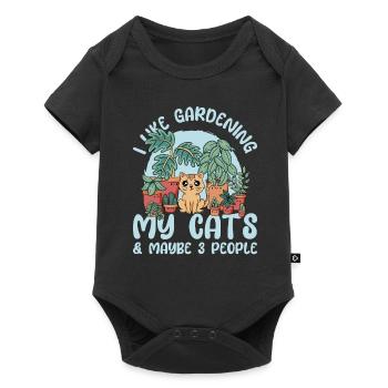 Hobby Gardener Garden Cute Garden Cat - Body à manches courtes Premium Bébé - noir - Devant