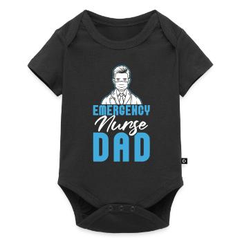 Nurse Father Emergency Nurse - Baby Premium short-sleeve bodysuit - black - Front