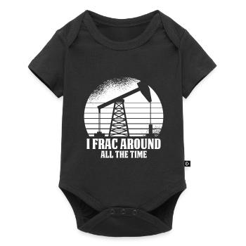 Oilfield Oil Rig Funny Fracking - Baby Premium short-sleeve bodysuit - black - Front