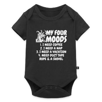 Coffee Cafe - Baby Premium short-sleeve bodysuit - black - Front