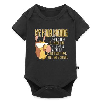 Lama Lama Humeurs - Body à manches courtes Premium Bébé - noir - Devant