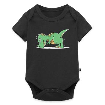 Trex T Rex Dino Drôle - Body à manches courtes Premium Bébé - noir - Devant