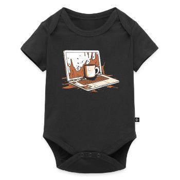 Entwickler Coder Programmierer Kaffee - Baby Premium Kurzarmbody - Schwarz - Vorne