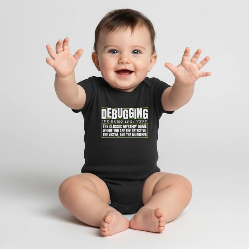Developer, Coder, Programmer, Debugging Baby Premium short-sleeve bodysuit