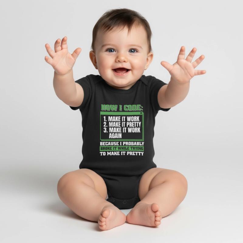 Developer, Coder, Programmer Baby Premium short-sleeve bodysuit