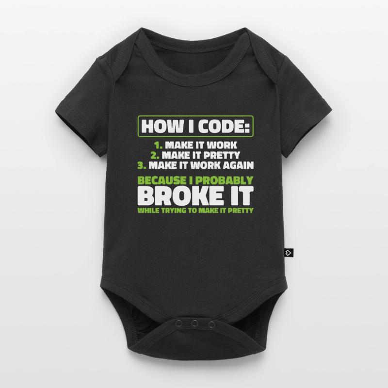 Developer, Coder, Programmer Baby Premium short-sleeve bodysuit