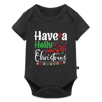 Holy Christmas - Baby Premium short-sleeve bodysuit - black - Front