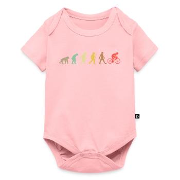 Bike Retro Cycling Evolution Bicycle - Body à manches courtes Premium Bébé - rose - Devant