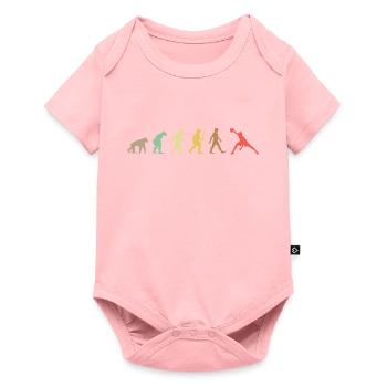 Golf Retro Golfer Evolution Lustiges Golfen - Baby Premium Kurzarmbody - Rosa - Vorne