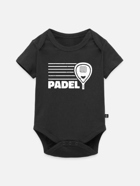 Padel - Baby Premium Kurzarmbody - Schwarz