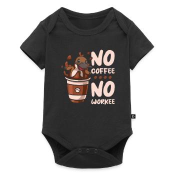 Coffee Cafe Platypus No Coffee No Workee - Baby Premium short-sleeve bodysuit - black - Front