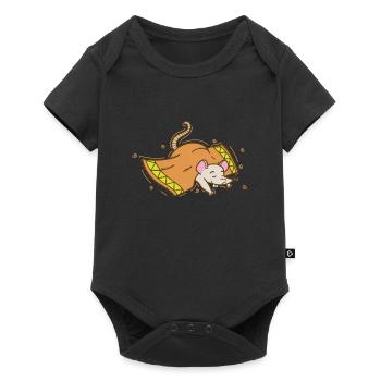 Mouse Under The Blanket Nature Pet - Baby Premium short-sleeve bodysuit - black - Front