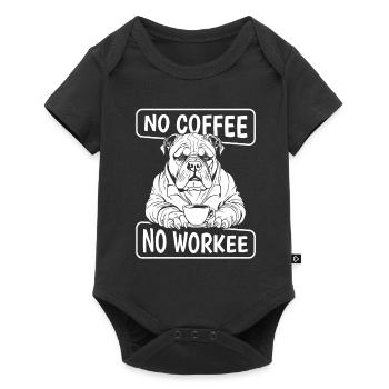 Kaffee Cafe Amerikanischer Tyrannhund - Baby Premium Kurzarmbody - Schwarz - Vorne