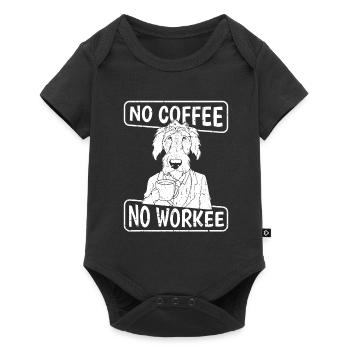 Café Café Irish Wolfhound - Body à manches courtes Premium Bébé - noir - Devant